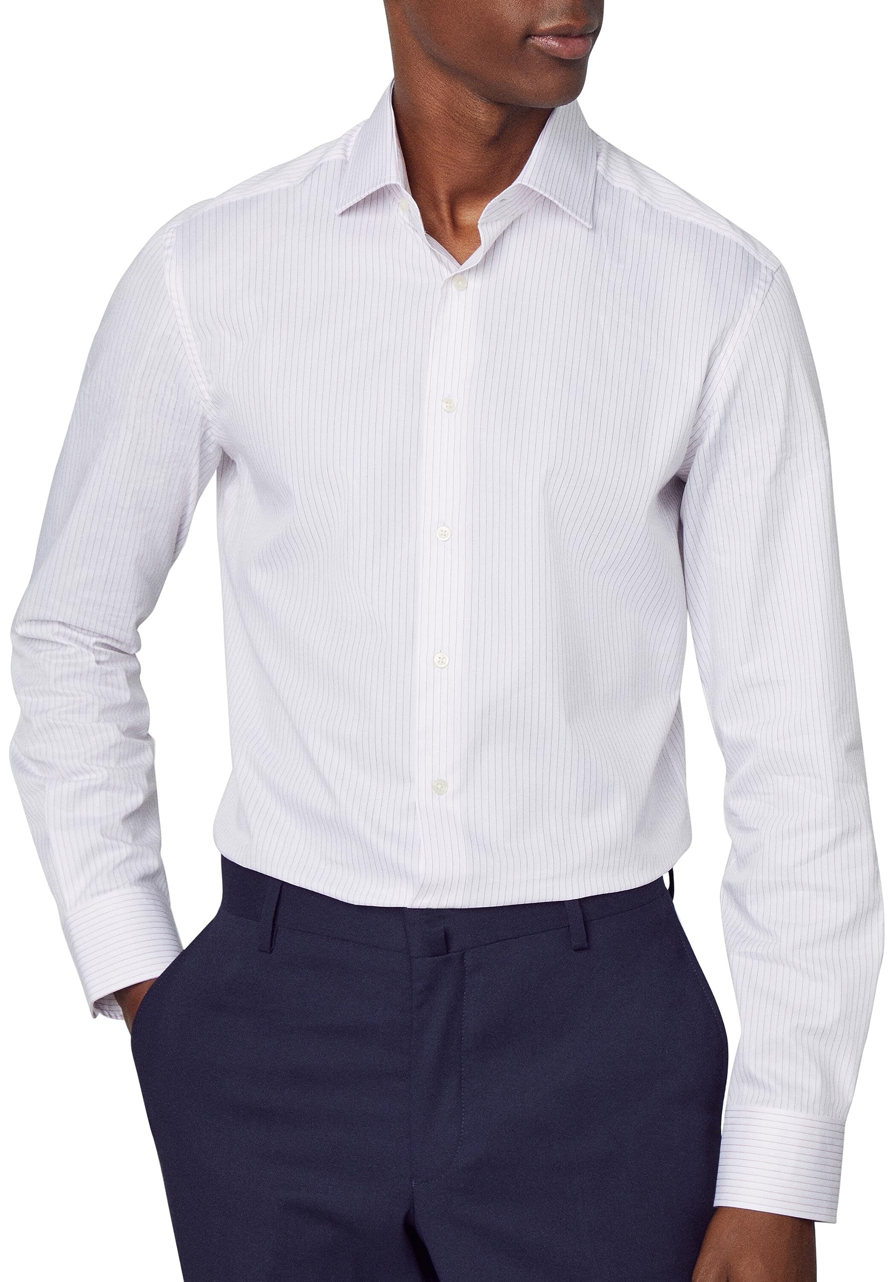 Hackett London Two Tone Fine Stripe Camisa para Hombre