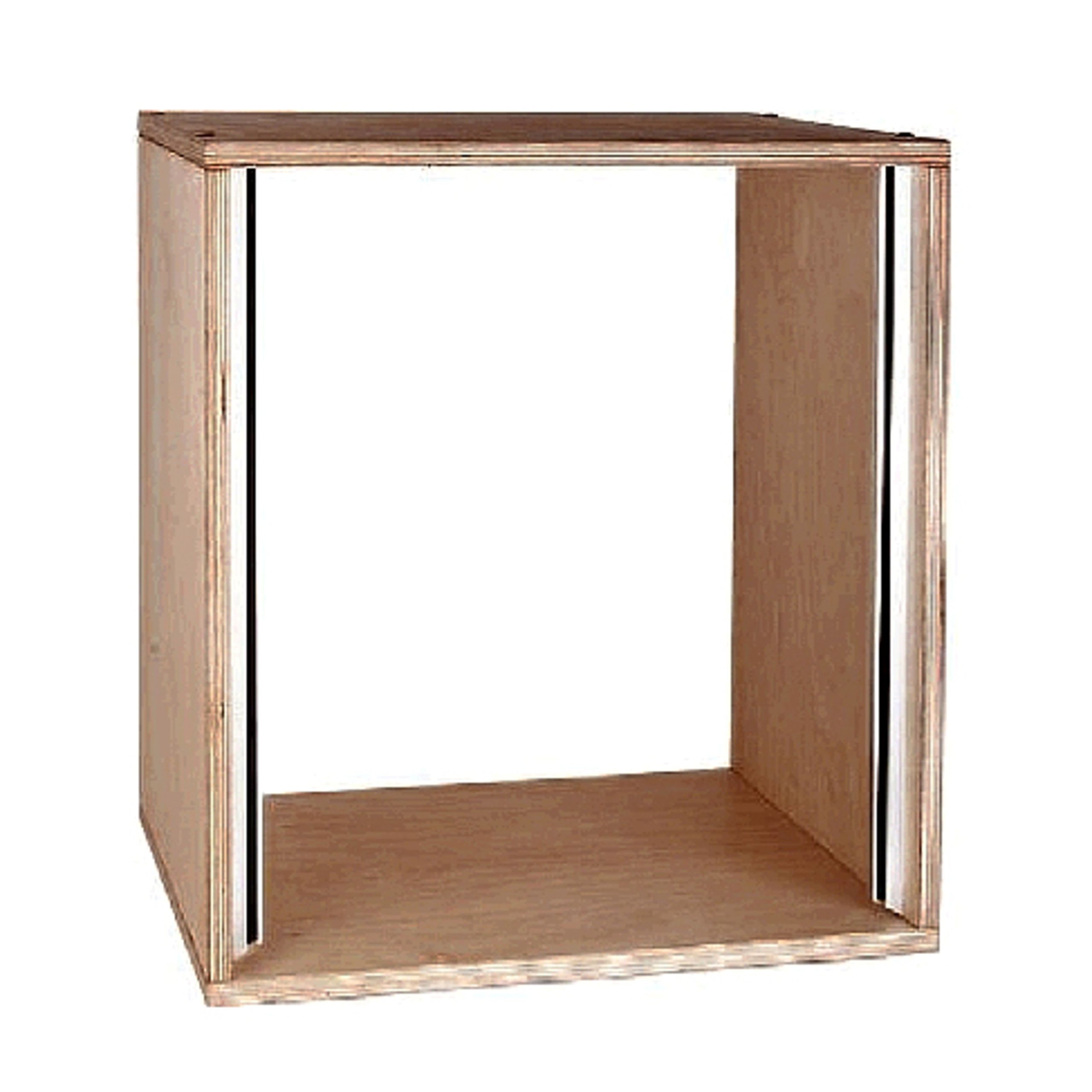 MUSIC STORE Studiorack, 6HE Buche MP Bausatz, Höhenverstellbar, Natur, 530mm Breite, 450mm Tiefe