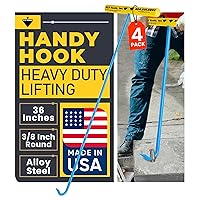 Vista 8 de T&T Tools Handy Hook – Gancho de 16" de acero inoxidable para tapa de alcantarilla, extractor, extractor de pasador de espiga, herramienta