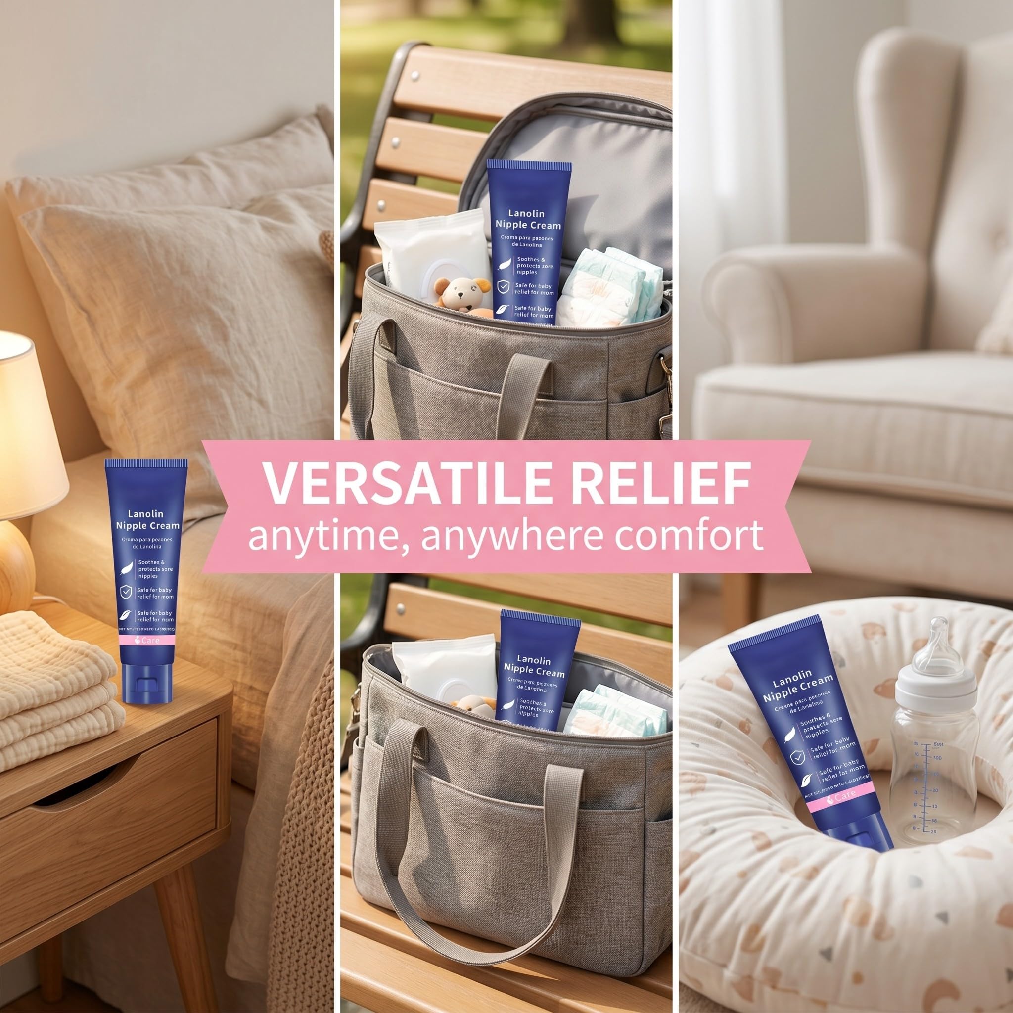 Crème sein allaitement 40 g, crème hydratante allaitement et sevrage, soin quotidien peau sèche sensible qui tire, formule confort pour routine douce, soin peau maman quotidien