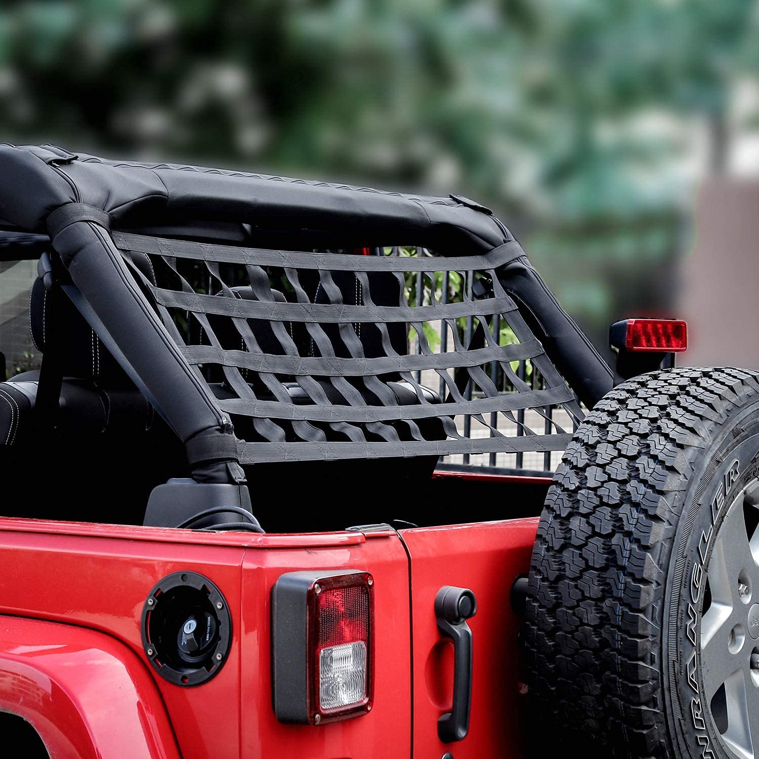 pour Wrangler Filet de Chargement supérieur arrière,Accessoires de Wrangler de Repos de hamac de Toit de Voiture YJ, TJ, JK, JL 1987-2020 de retenue de Barre de Cage de Protection de Toit