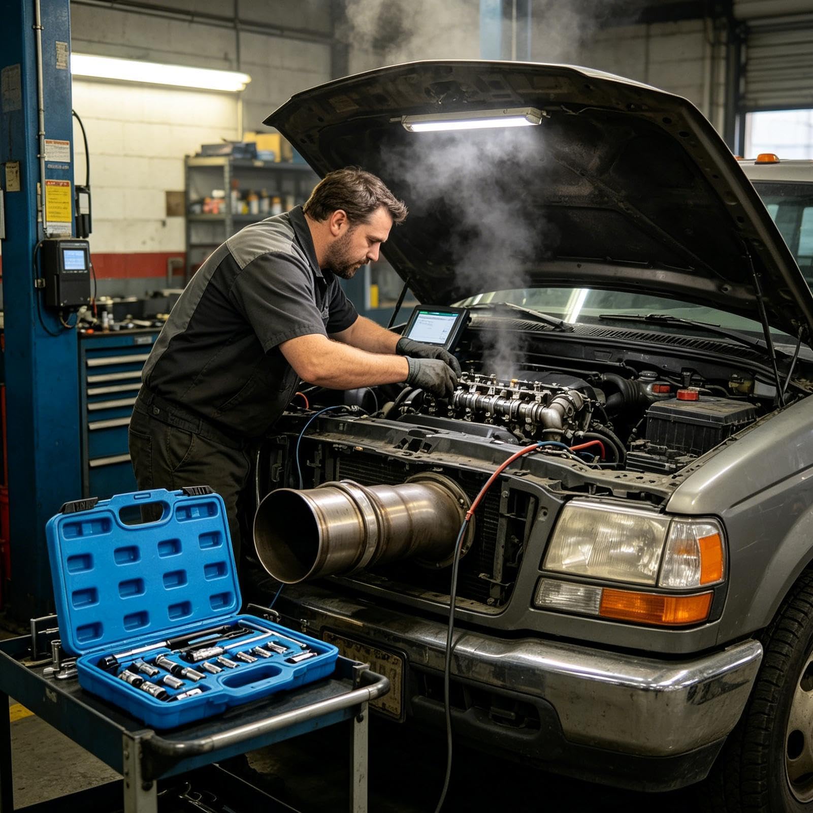 Generico Fresa Manuale per Sedi Iniettori Alesatore Precisione | Kit Pulizia Sedi Iniettori Completo Per la Riparazione e la Manutenzione della Maggior Parte dei Motori per Officine