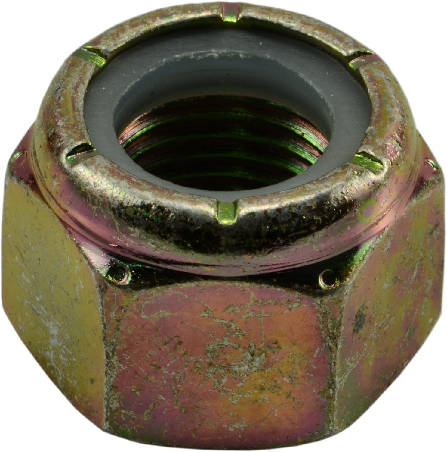Hard-to-Find Fastener 014973473792 Grade 8 Fine Lock Nuts, 5/8-18, Piece-25, Yellow