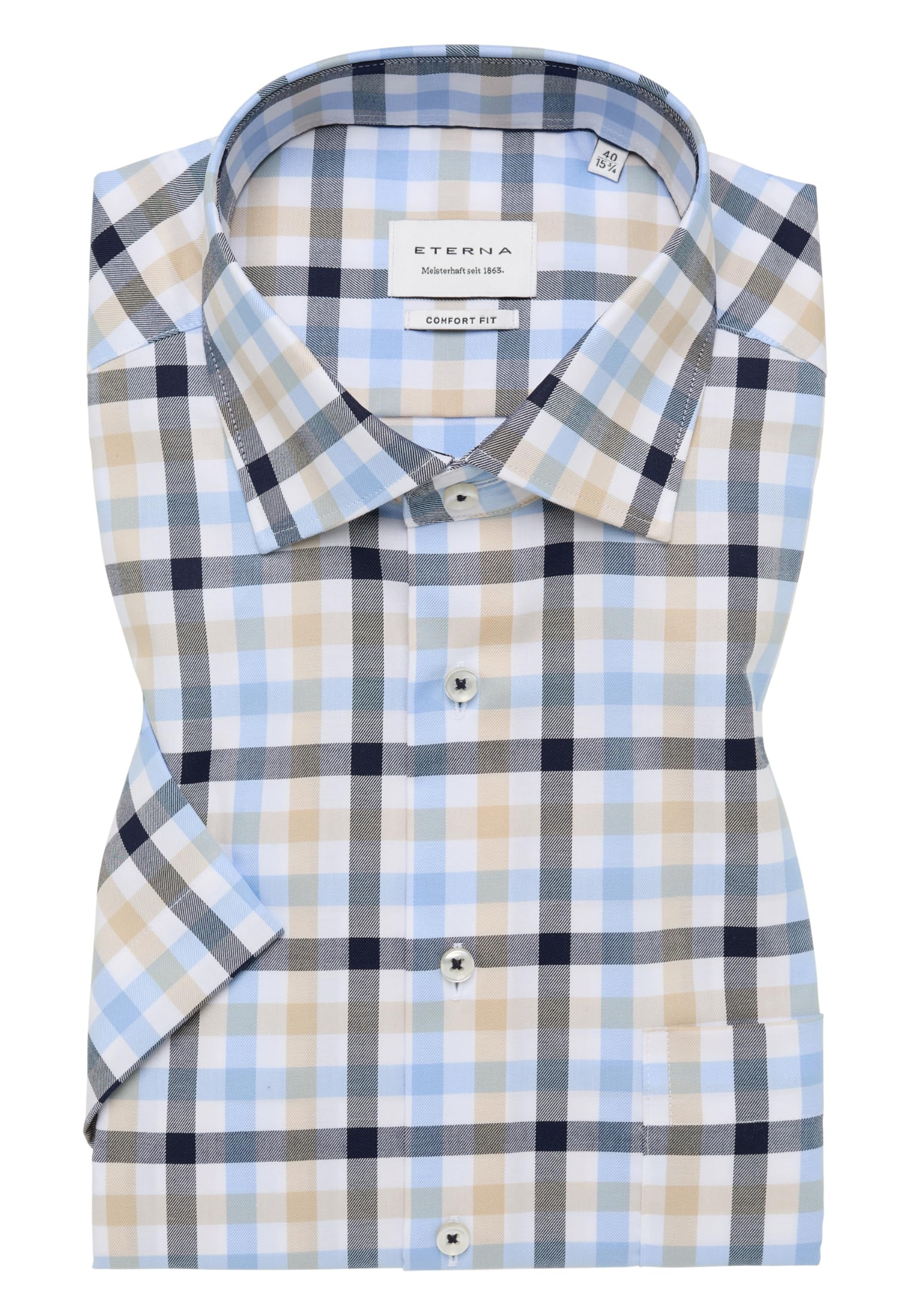 ETERNA Male Hemd unifarben Comfort FIT