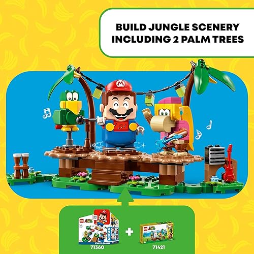 Miniatura 6 de LEGO Super Mario Dixie Kong's Jungle Jam - Juego de expansión 71421, juego de regalo de Super Mario para niños y niñas de 7 a 9 años, juego de