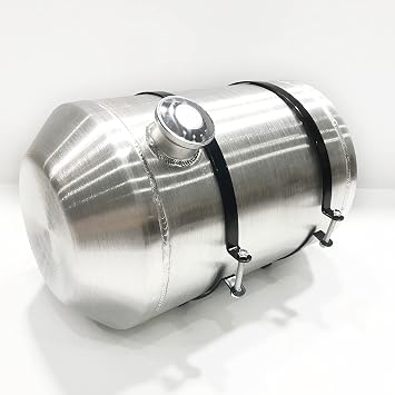 JSD 9.75 Gallons 12"x20" Aluminum Spun Round Gas Tank End Fill 3/8" NPT Outlet for Off-road,go kart