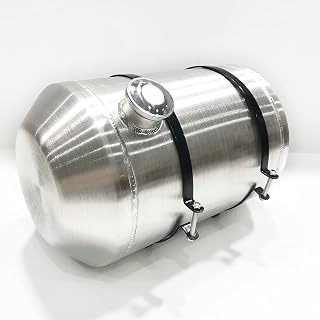 JSD 9.75 Gallons 12"x20" Aluminum Spun Round Gas Tank End Fill 3/8" NPT Outlet for Off-road,go kart