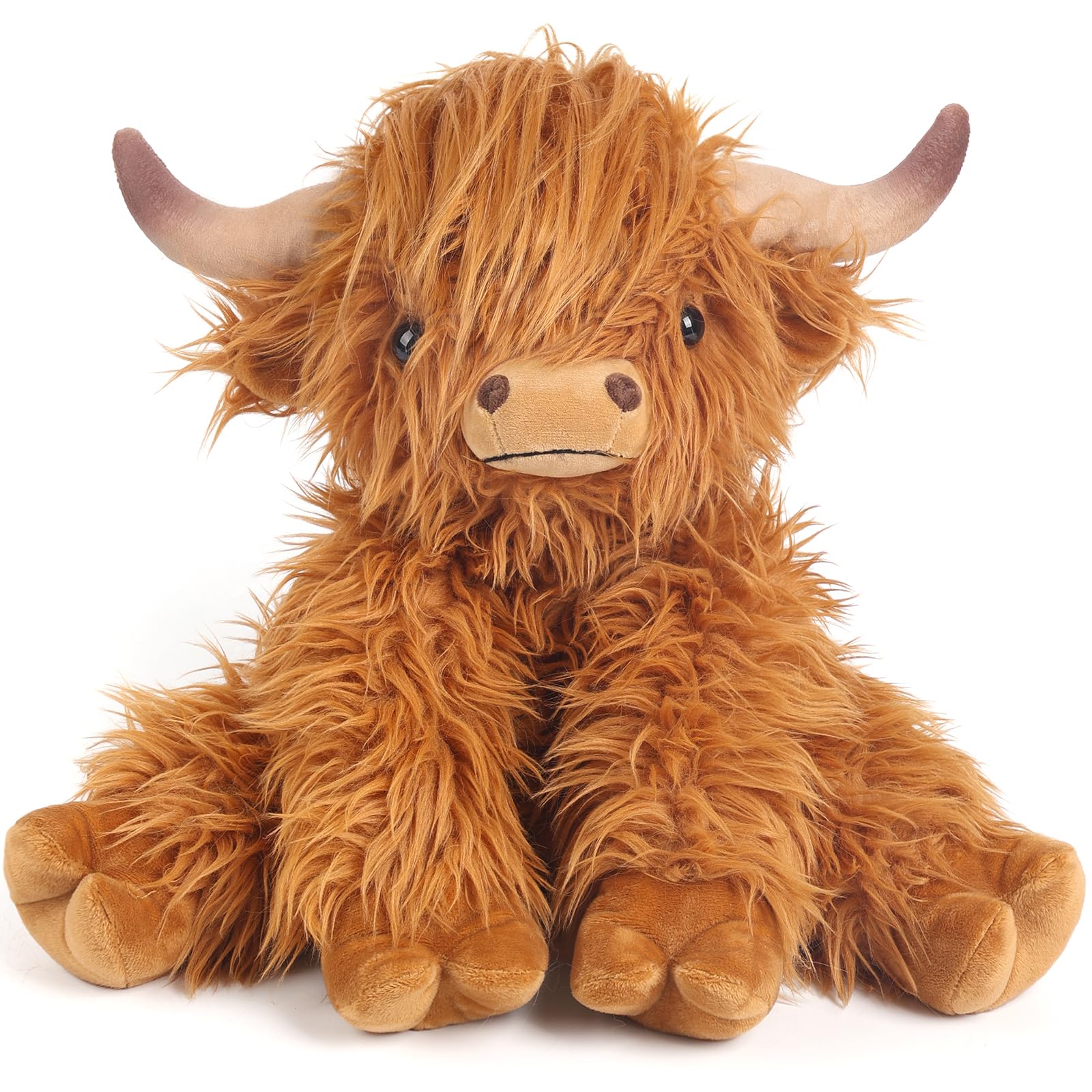 Highland Cow Stuffed Animals Microwavable Weighted Stuffed Animal Highland Cow Plush for Warmth Comfort Heatable Coolable Lavender Scent
