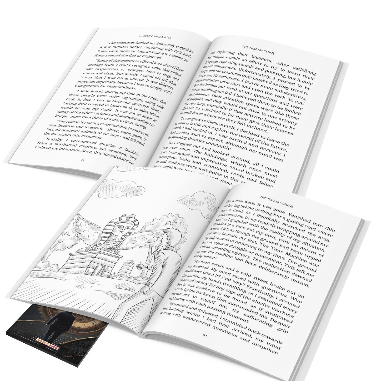 Time Machine (Abridged Classics) (Illustrated) - Novel - Story Book for Kids - English Stories for Children - Age 6+ - Ideal for Classroom Reading 4