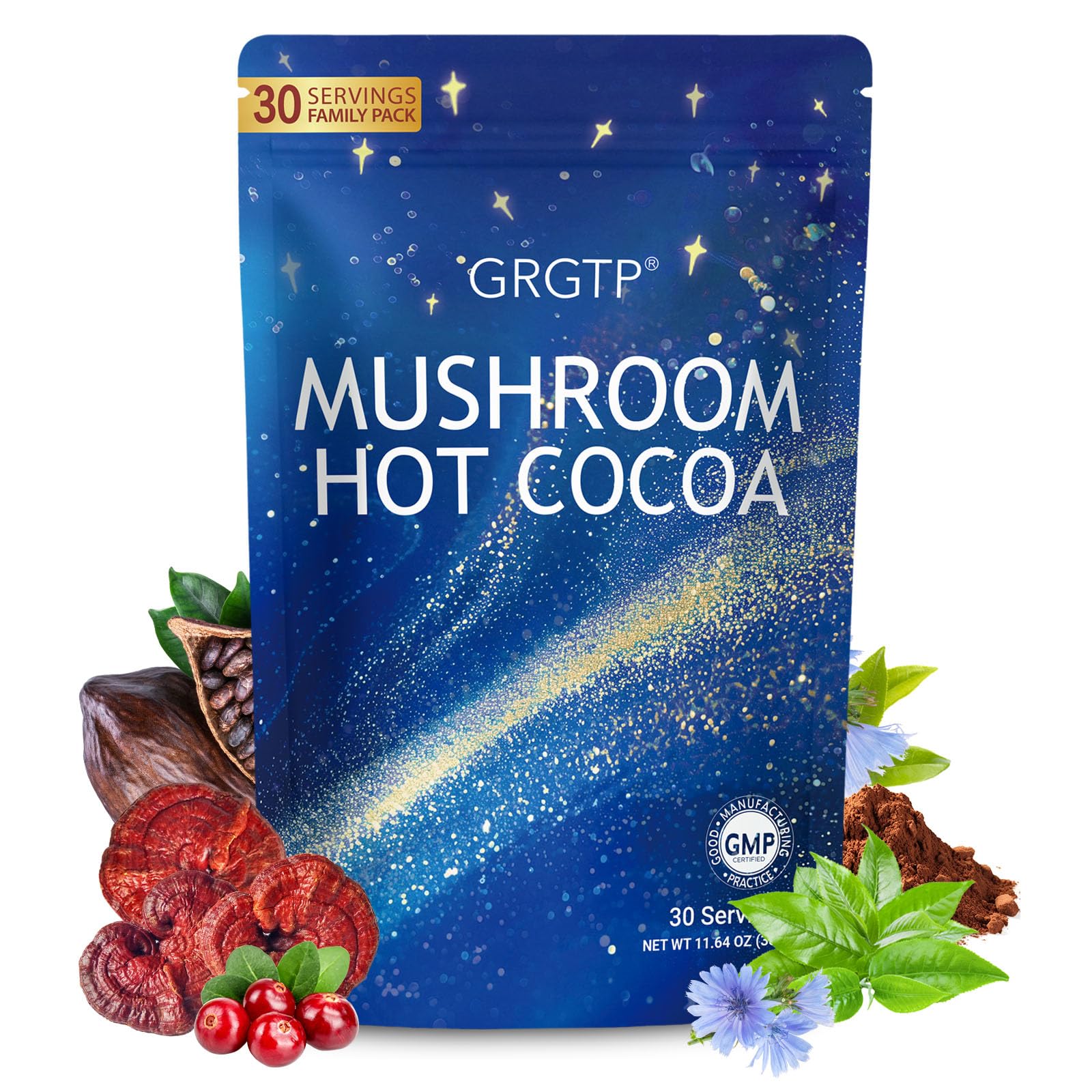 Amazon.com : Mushroom Hot Cocoa - Reishi & L-Theanine Adaptogenic