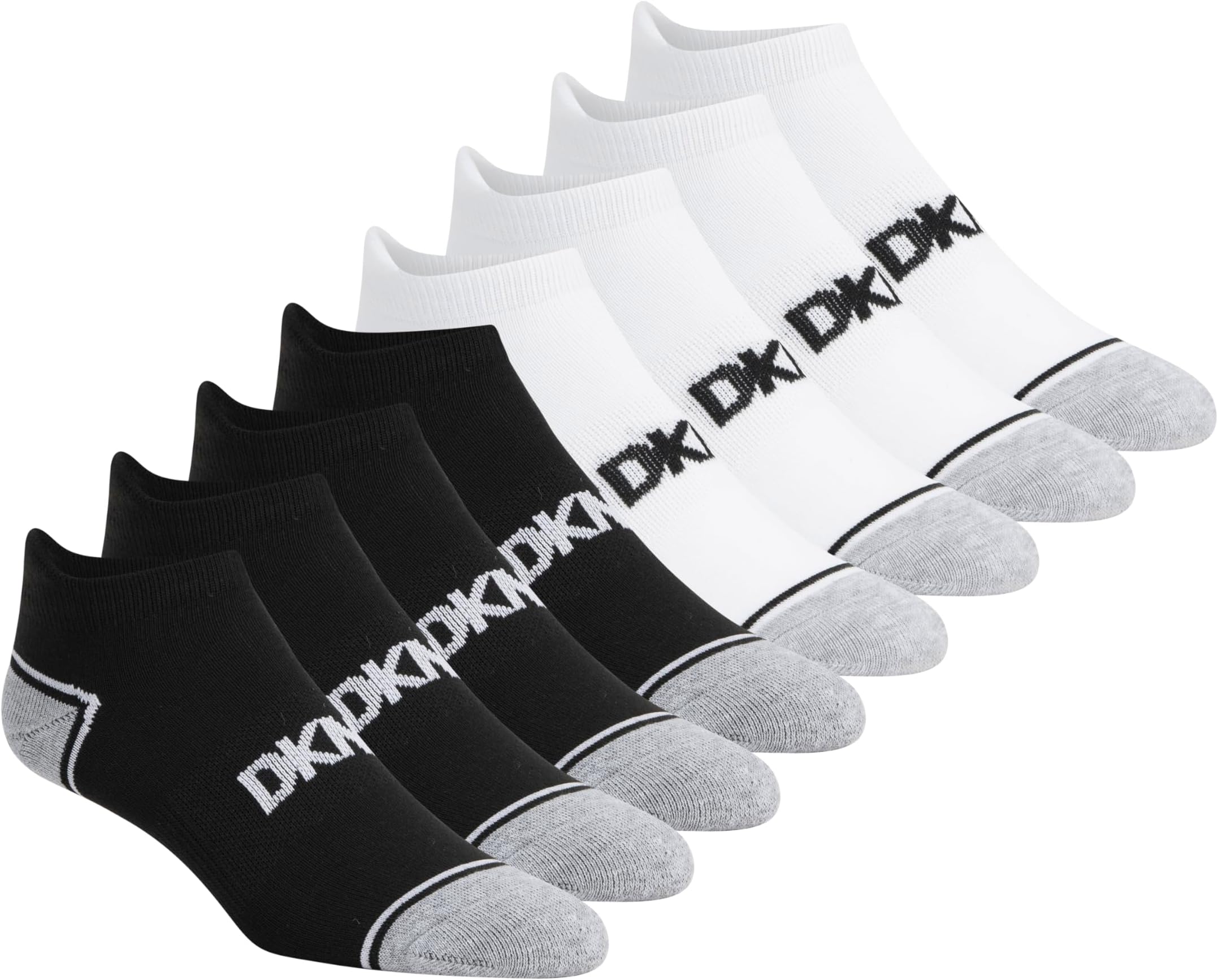 Women's 8-pack Low Cut Socks With Heel Tab, Arch Support & Cushioned Footbed