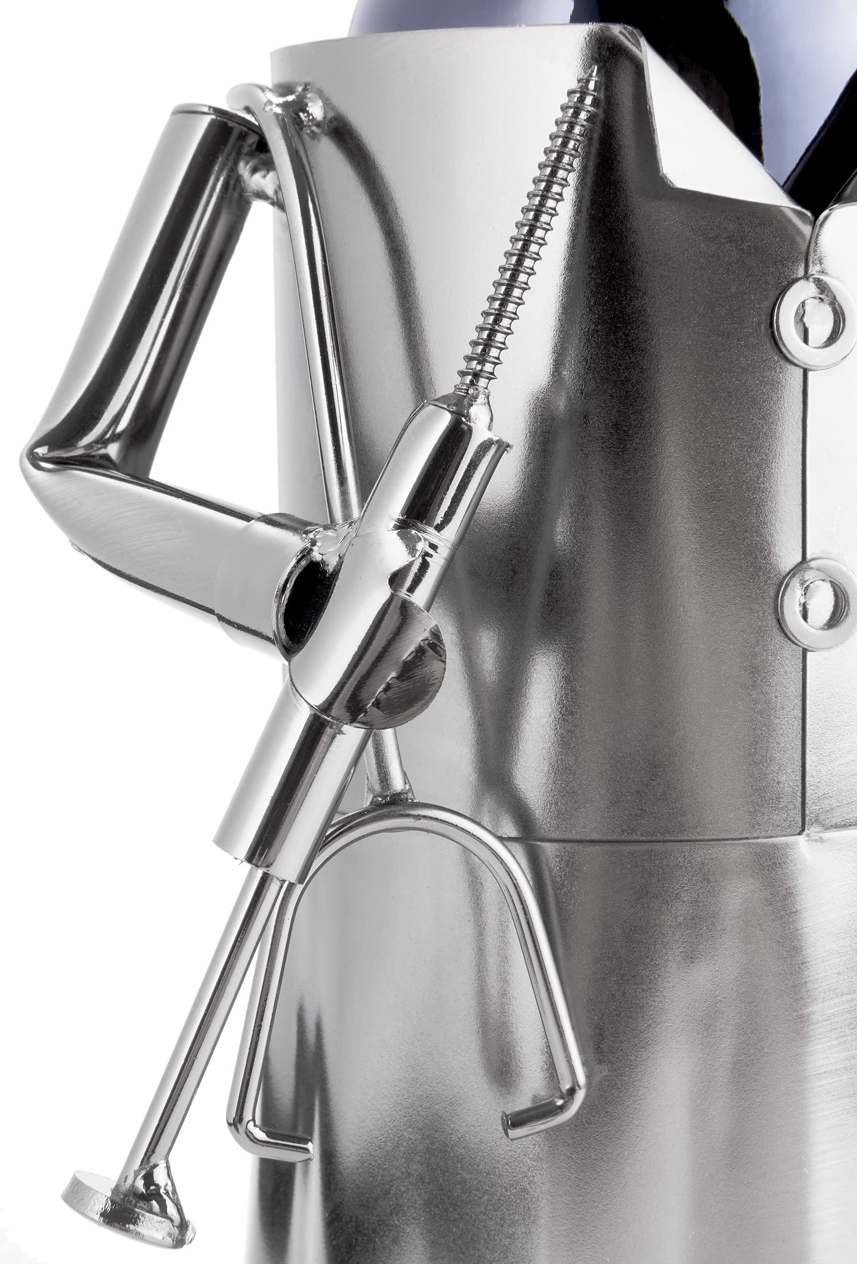 Brubaker Portabottiglie Dottore - Portabottiglie Scultura in Metallo - 20 cm - Regalo di Vino per Pazienti Specialisti Studenti di Medicina per Studio - con Biglietto D'Auguri