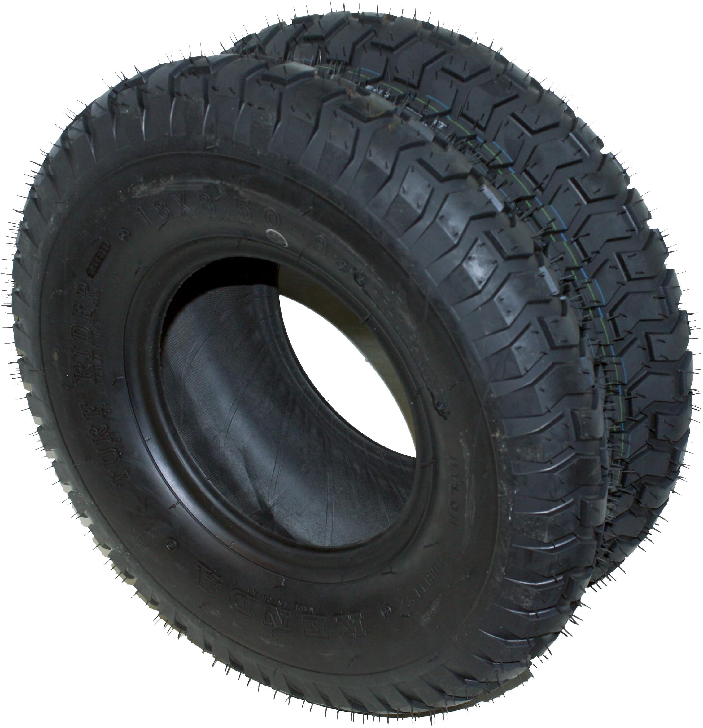 Kenda 18x8.50-8 K358 Turf Rider 4 Ply Tubeless NHS Lawnmower Tire (1)
