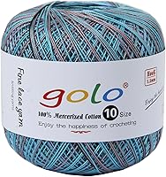 Vista 147 de golo 24 bolas hilo de ganchillo tamaño 10 hilo para tejer a mano hilo de ganchillo 10-24-1