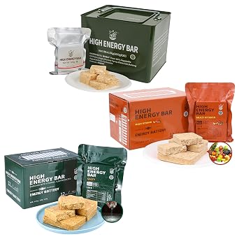 Emergency Food Ration Bars, 3 Boxes Survival Tabs Supply for Outdoor Camping Snowstorm Earthquake Disaster Preparedness Kit