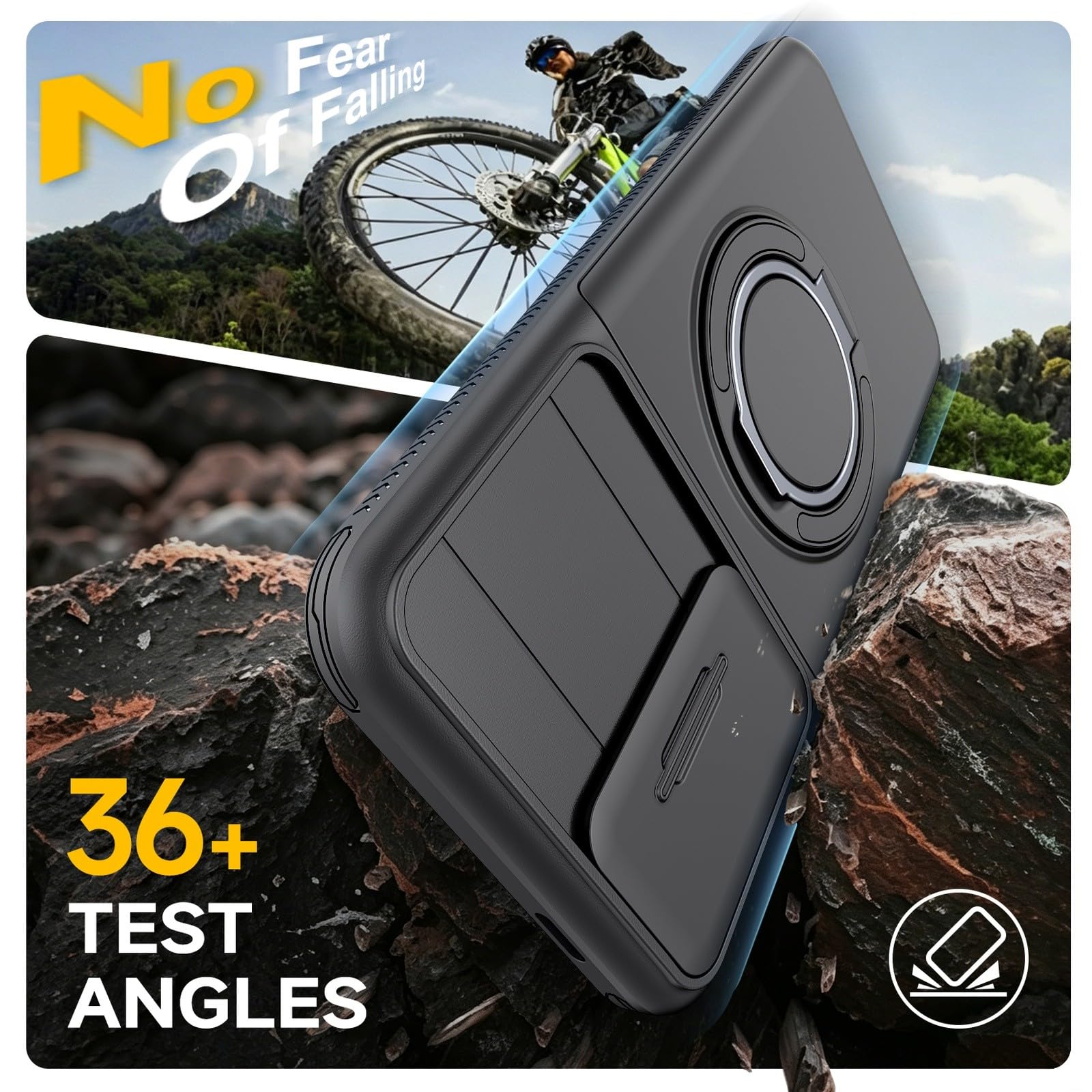 Generic Coque compatible avec Samsung Galaxy A55 (couleur : gris) porte-cartes arrière rigide en silicone