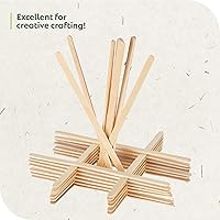 Vista 5 de CulinWare Agitadores de café y bebidas de madera de abedul ecológicos, ideales para tu rincón de café. (1000, 5.5 pulgadas)