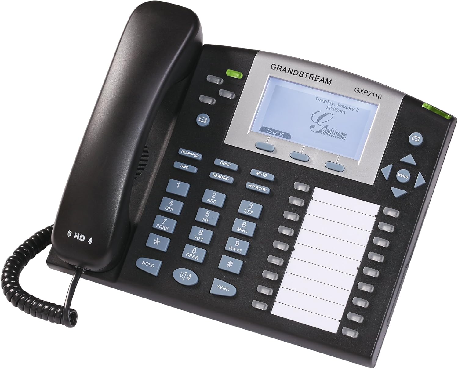 Grandstream GXP2110 4-Line Key System IP Phone, VoIP Phone and Device