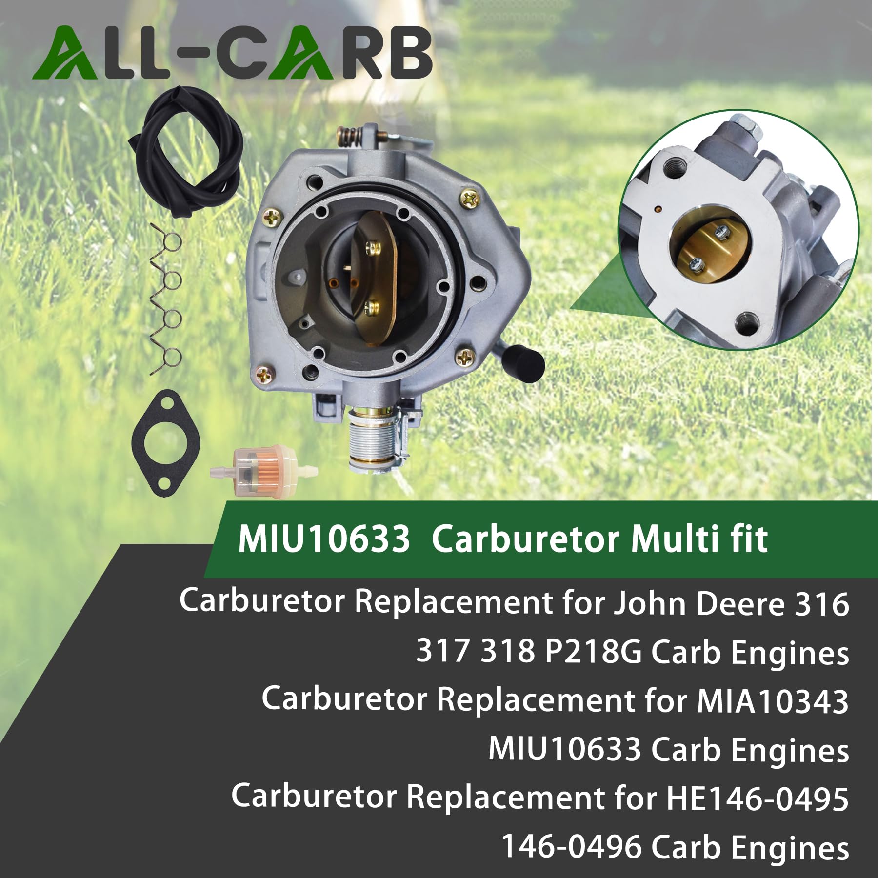 Amazon.com: ALL-CARB MIA10343 MIU10633 Carburetor Replacement for