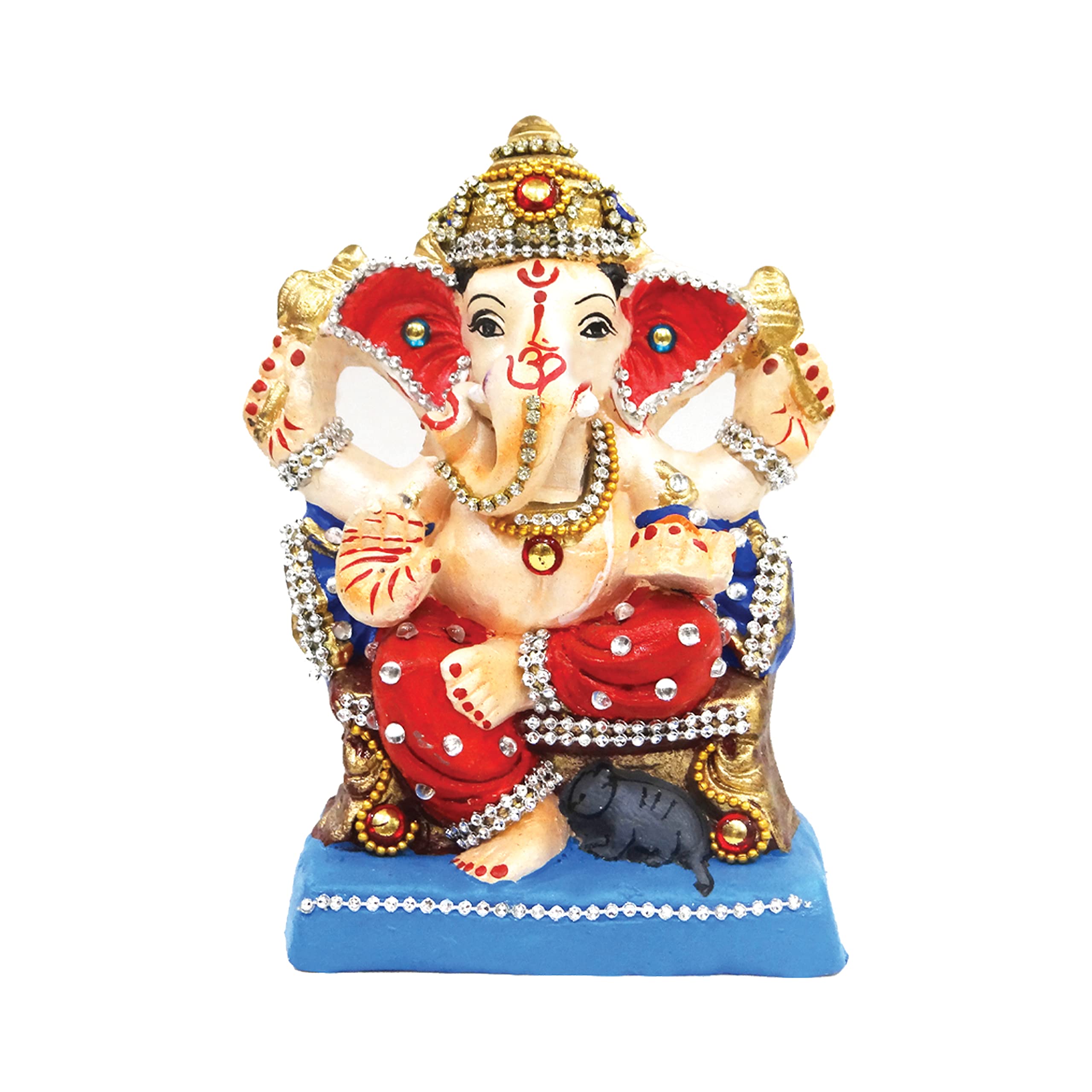 Buy Clay EcoFriendly Lord Ganesha Idol Statue for Visarjan, Water