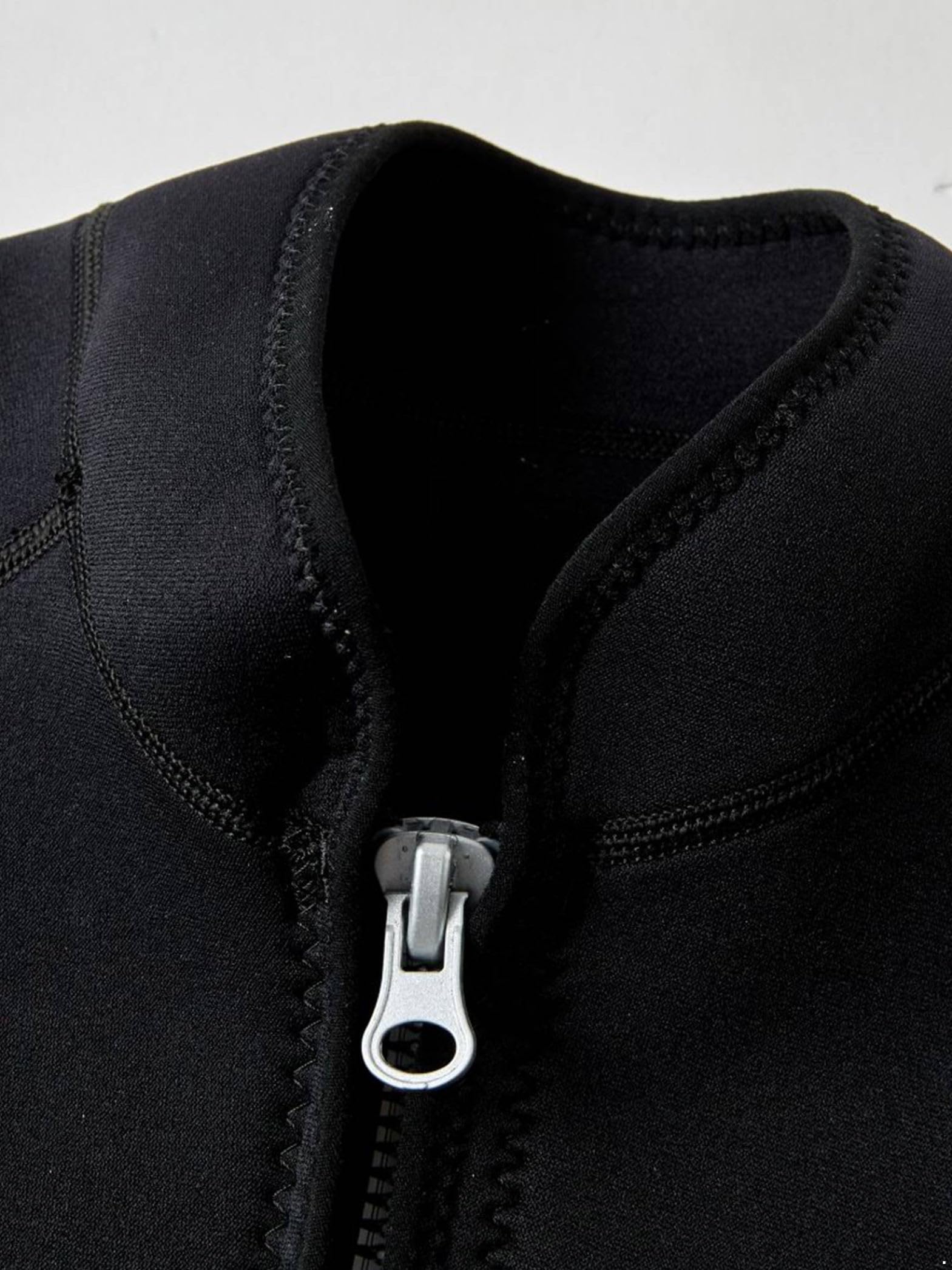 Chaqueta de neopreno para hombre de manga larga de 2 mm con cremallera Traje de neopreno Tops para buceo, surf, natación, snorkel