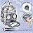 RUVALINO Diaper Bag Backpack, Multifunction Travel Pack Maternity Baby Changing Bags, Large Capacity, Waterproof, Blue Plaid