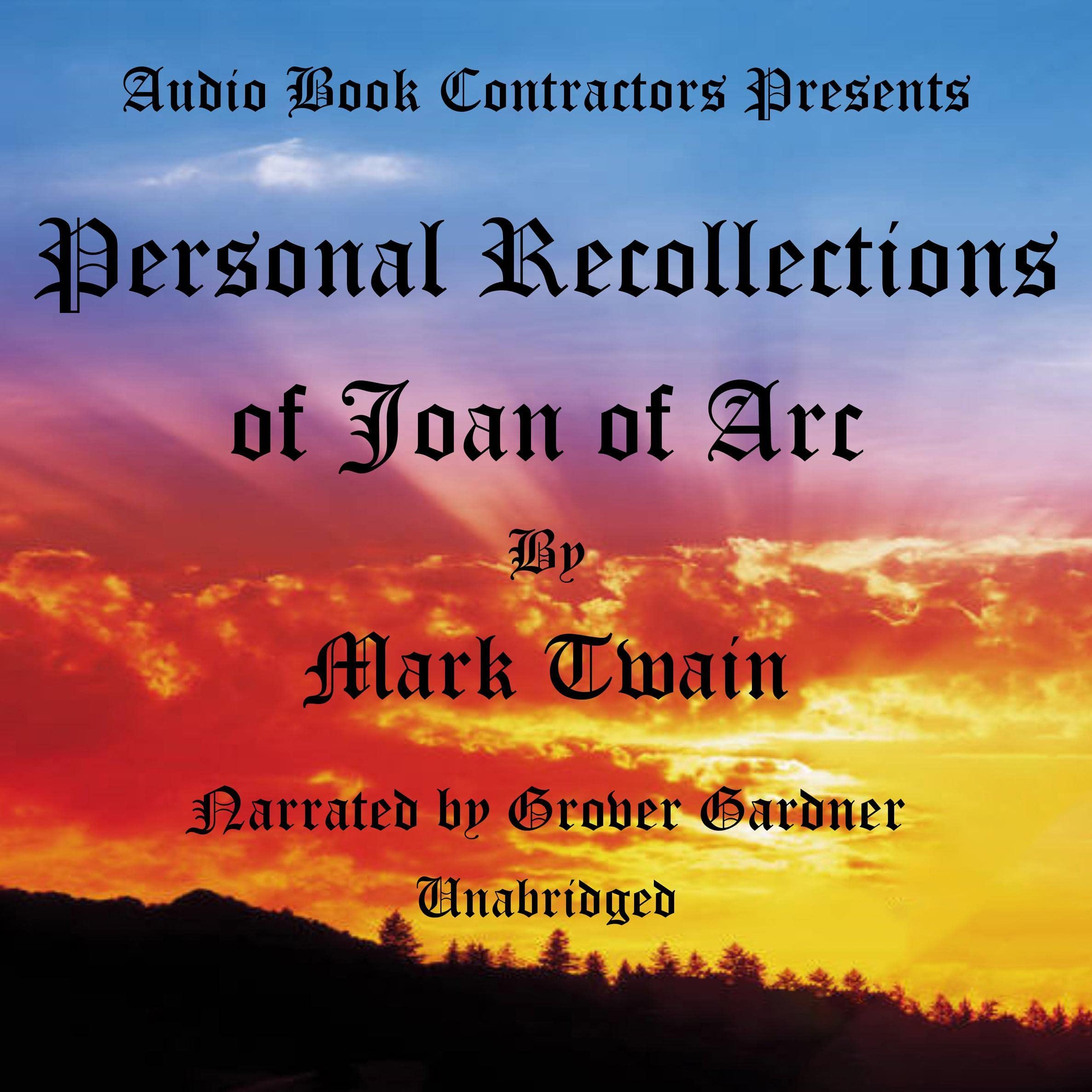 Cover art for Personal Recollections of Joan of Arc