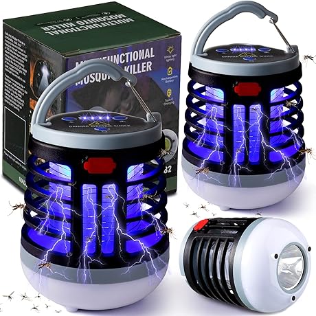 Versatile Bug Zapper: 3-in-1 Camping Lantern with Bug Zapping Power