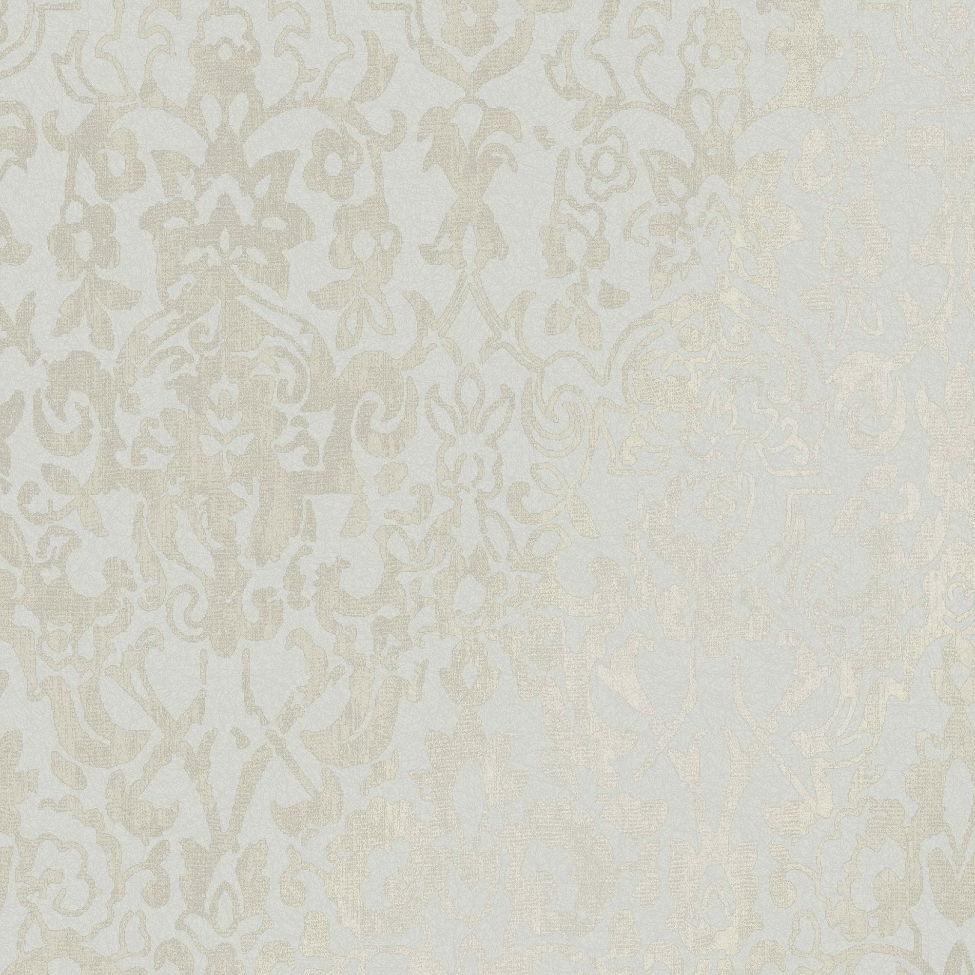 *similar to stock* Majestic Damask Neutral Removable Wallpaper
