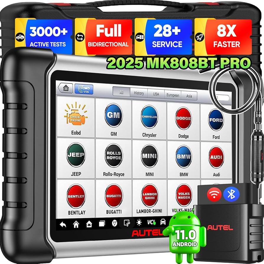 Amazon.co.jp: Autel Scanner MaxiCOM MK808BT PRO MV108S付き