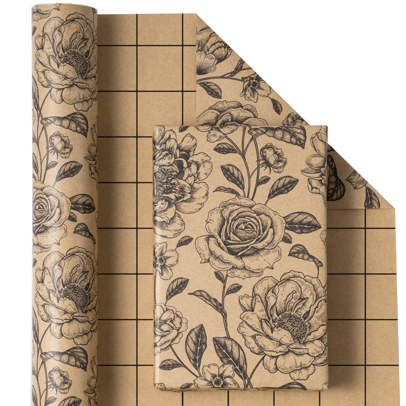 ARKRAFT Kraft paper roll Havana size 10 m x 30 cm FSC paper for