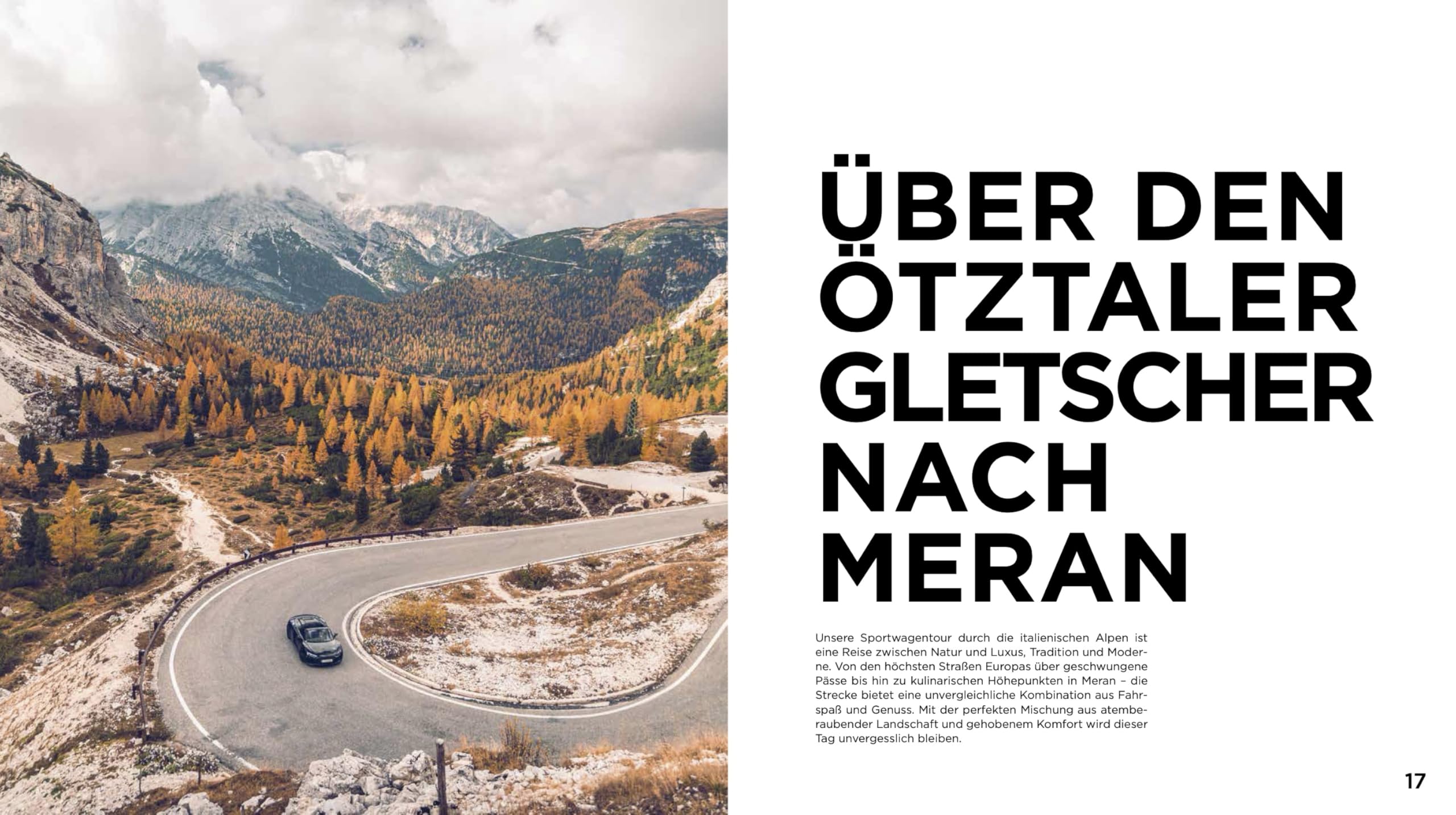 Spektakulär: Supercar Dolomitentouren