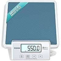 Vista 1 de Medical Scale (550 lb) Medical Grade Scales for Body Weight - Portable, Smart Scale, 4 Sensors, Remote Display, 12"x12.5" Anti-Slip Surface - for