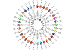 110-Piece Crystal Charms with Lobster Clasp