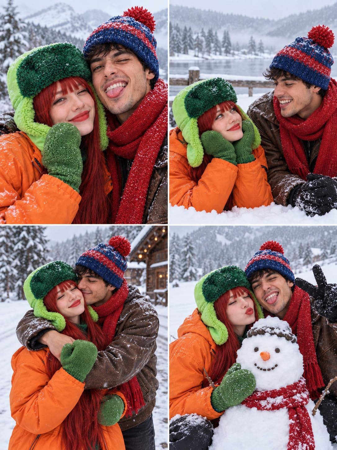 Green Trapper Hat, Warm Ear Flap Winter Hat Ushanka for Halloween Cosplay