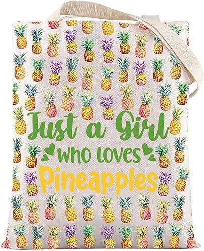 Miniatura 8 de LEVLO Divertida bolsa de cosméticos de piña regalo para amantes de la fruta solo una chica que ama las piñas de maquillaje bolsa con cremallera