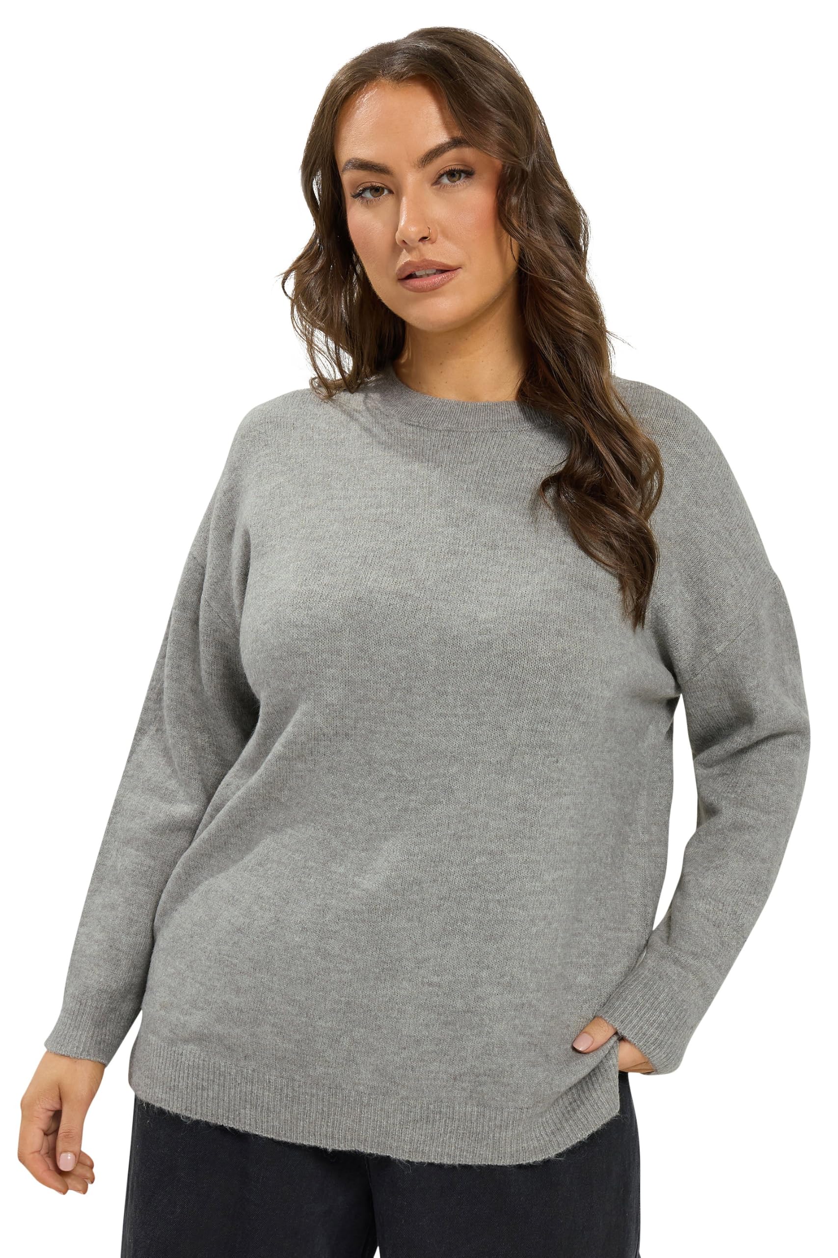 Yours Curve Soft Touch Knitted Jumper - Women's - Plus Size Curve