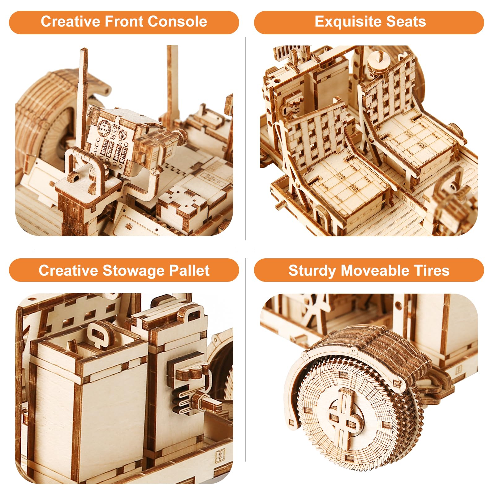Drewniane puzzle 3D dla dorosłych, zestaw do samodzielnego montażu, mechaniczny pojazd księżycowy, zestaw do majsterkowania, pojazd terenowy księżyca, model drewniany, prezent, 388 elementów