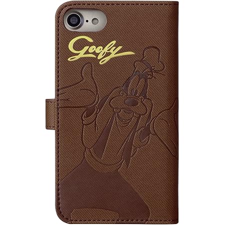 Amazon Co Jp Iphone6 Iphone7 ディズニー Disney 金箔押し 手帳型 スマホケース グーフィー 並行輸入品 家電 カメラ
