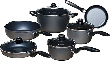Swiss Diamond HD Nonstick 10 Piece Set: Gourmet Kitchen Kit