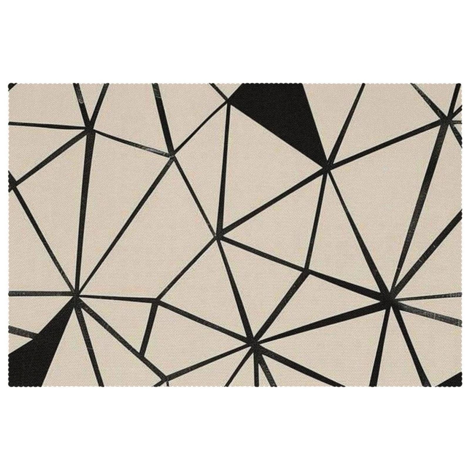 Set de table pour table de salle à manger lot de 6 design triangulaire pour repas de fête