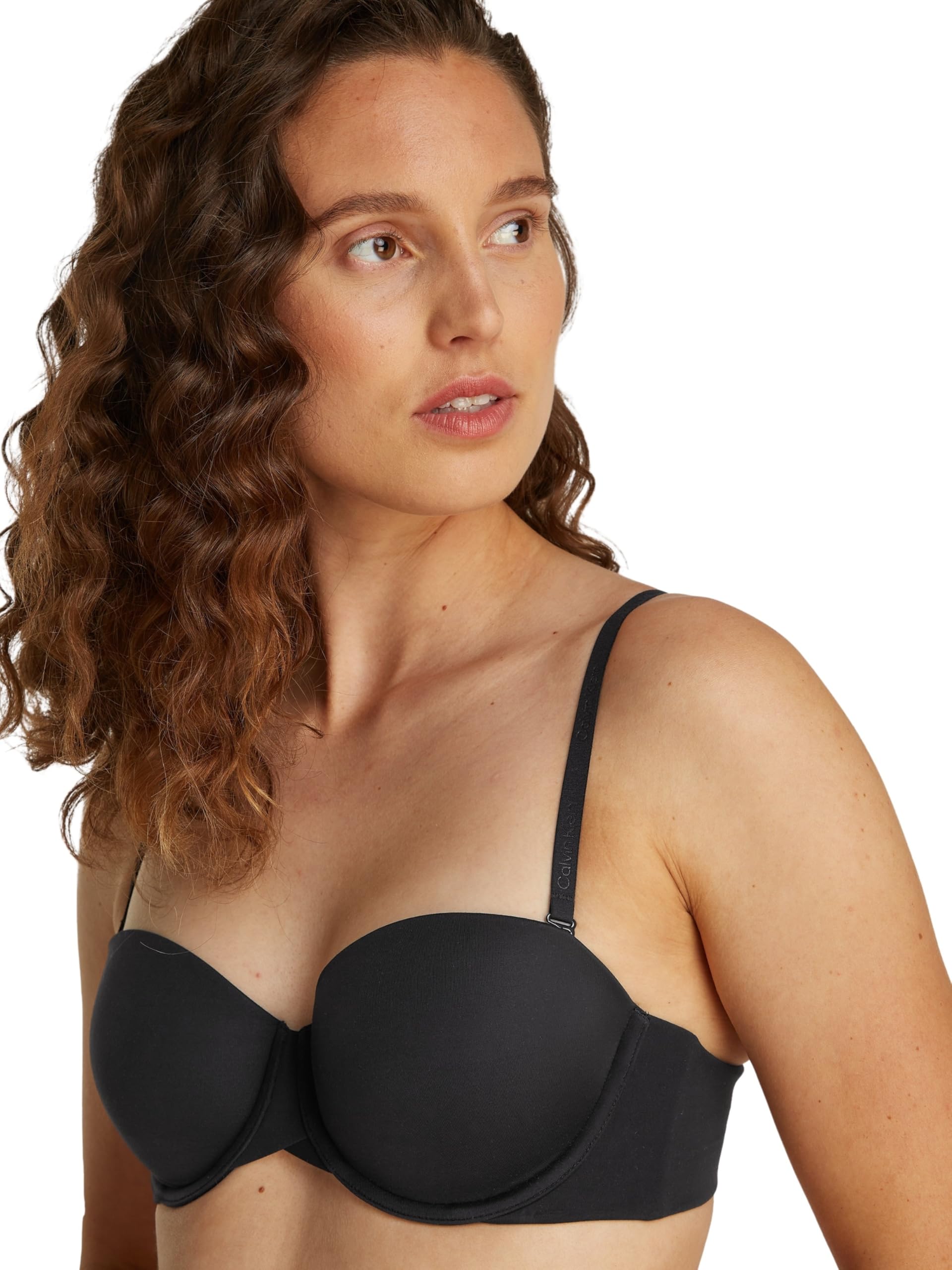Calvin Klein Lightly Lined Strapless Lv00qf7537 Sin Tirantes Mujer
