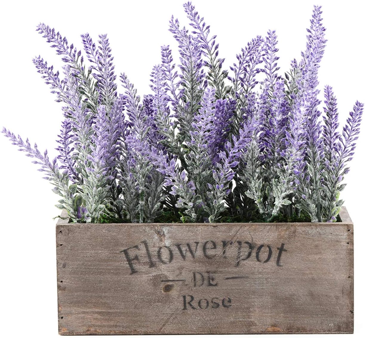 Azoco Artificial Lavender Flowers Potted Artificial Lavender Plants in Pot Fake