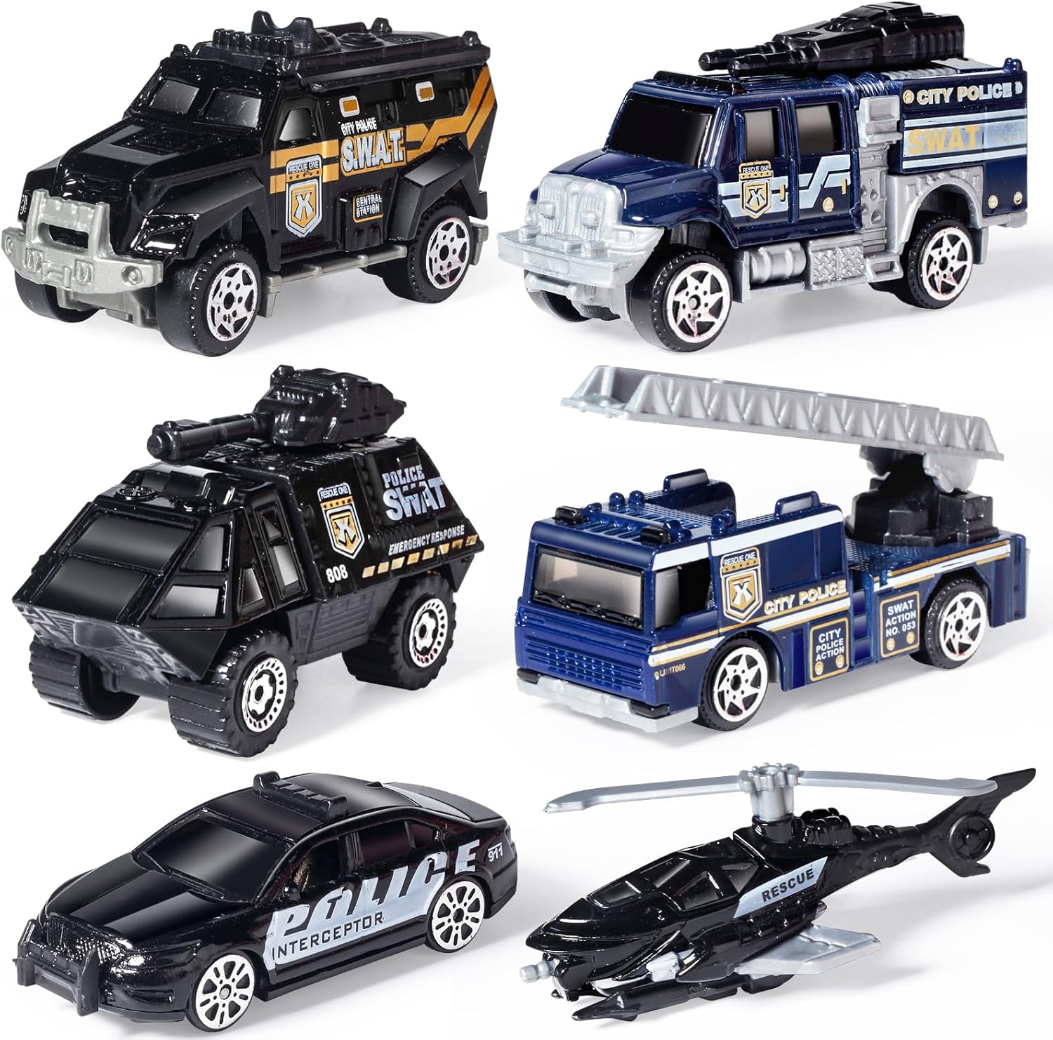 Oriate Pack 1/64 Die-cast SWAT Police Cake Topper France Ubuy