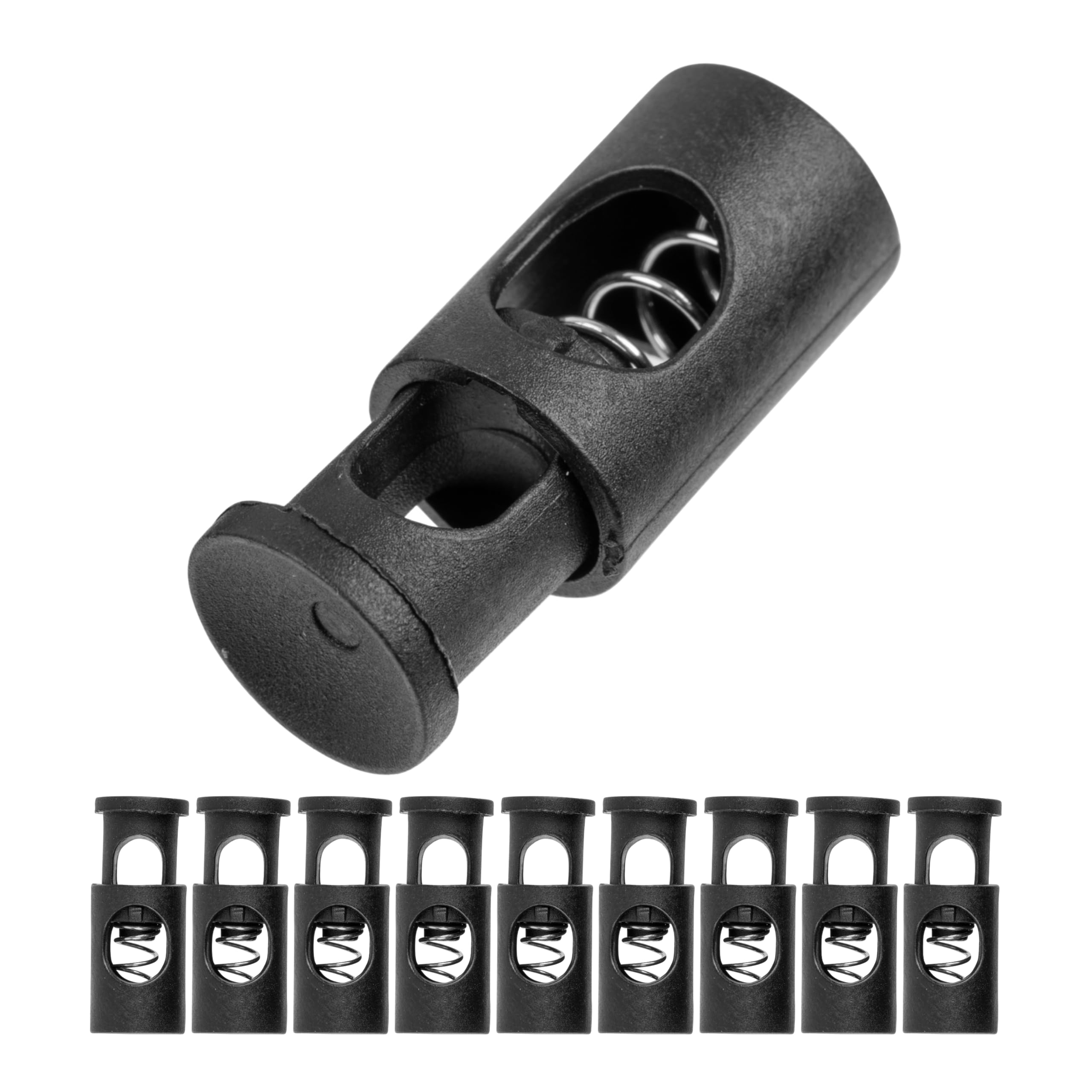 Ronde koordstopper met 1 gat, 22 x 17 mm, 6.5 x 4.8 mm gat, 13 x Kleuren, Ideaal voor 5 mm koorden, 26 stuks, Rubber Koordklem, Tanka voor Jas, Rugzakken, Snoerklem, Snelveters voor Schoenen