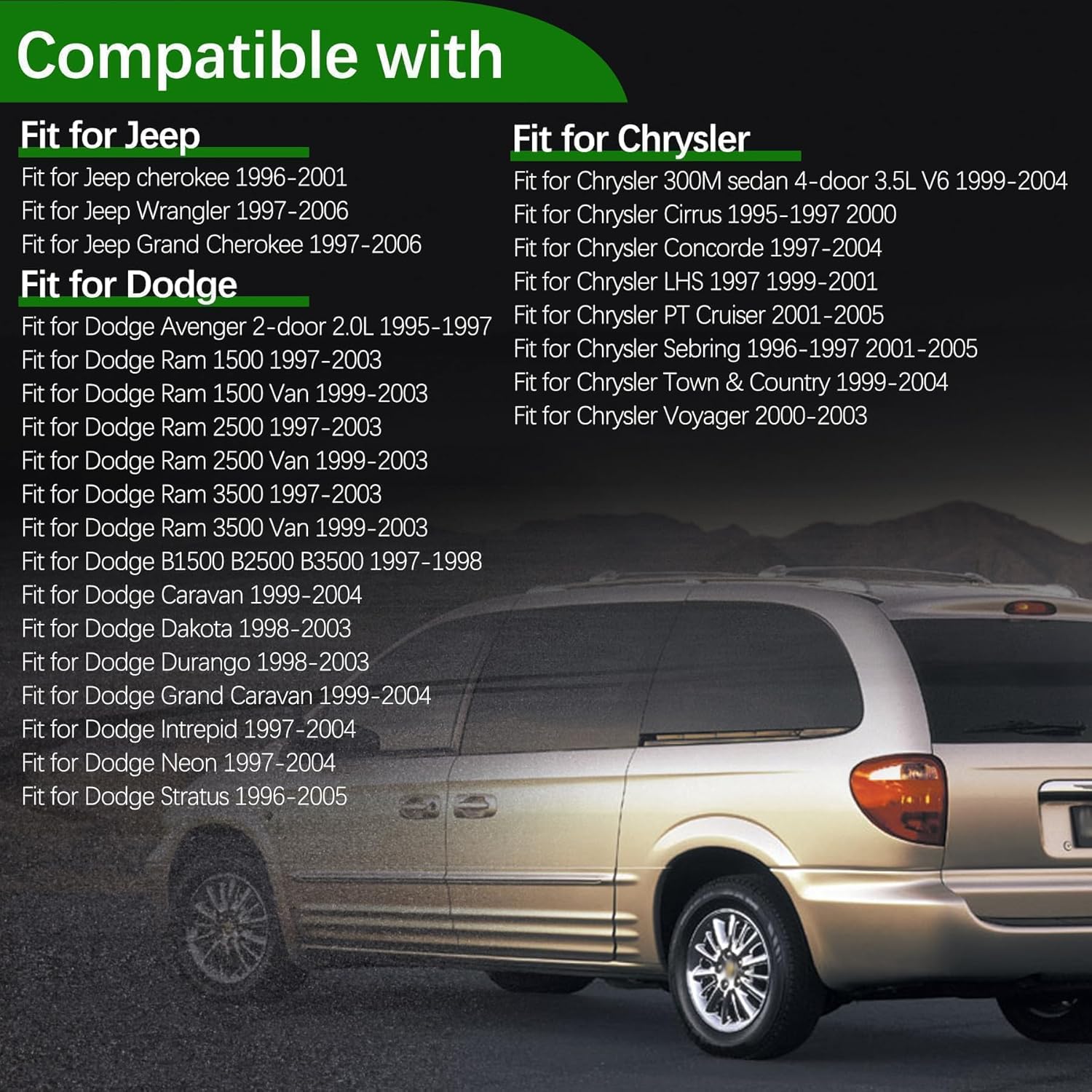 53010654AA Engine Oil Filler Cap Compatible with 1994-2006 Jeep Wrangler Grand Cherokee Chrysler, Dodge Ram 1500 2500 3500 Replace 04648831AA