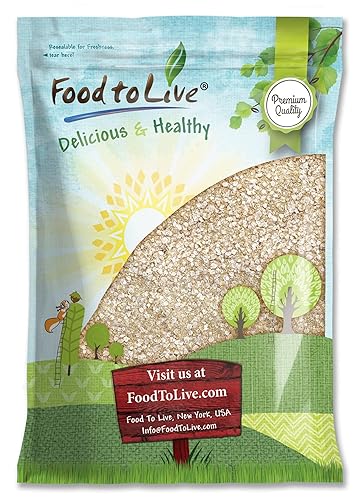 Miniatura 10 de Copos de quinua blanca, 2 libras, semillas de quinua prensadas, grano entero, crudo, kosher, vegano, a granel. Alto en proteínas, riboflavina. Gran