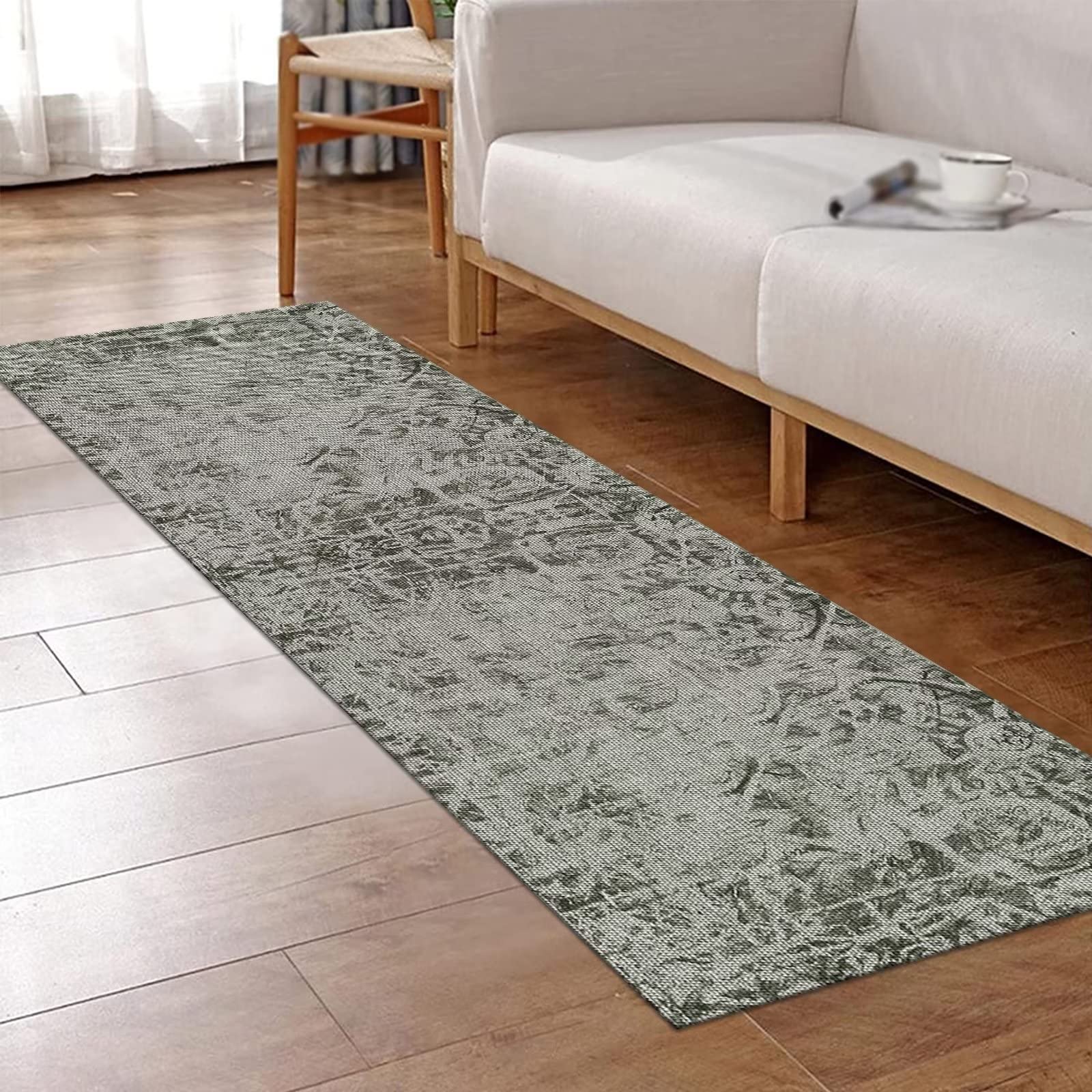 OLIVO.shop | SMART Tappeto cucina moderno multiuso, tappeto cucina antiscivolo lavabile, passatoia corridoio antiscivolo, vari colori e misure (VERDE PETROLIO, 50x130 cm