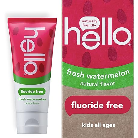 Hello Kids Fluoride-Free Watermelon Toothpaste