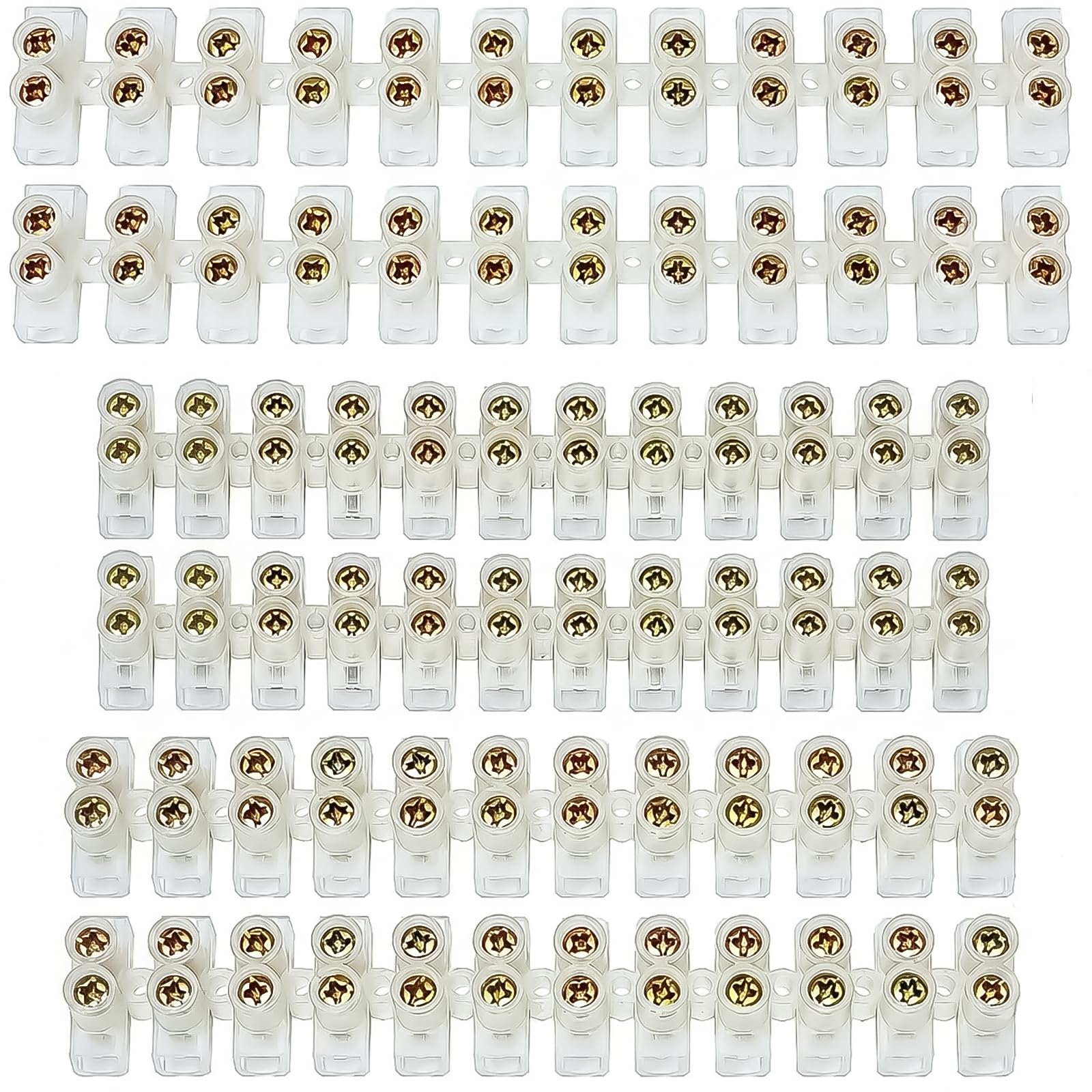 Velnos Electrical Connector Block Transparent Wire Connectors 12 Position 3A 15A 30A Terminal Block for Electronic Products